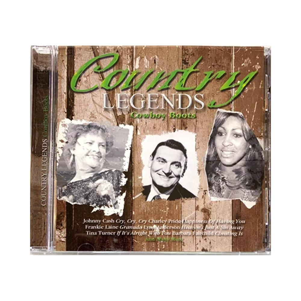 Dave Dudley, Charley Pride ym. CD Country legends cowboy noots  kansi EX levy EX Käytetty CD