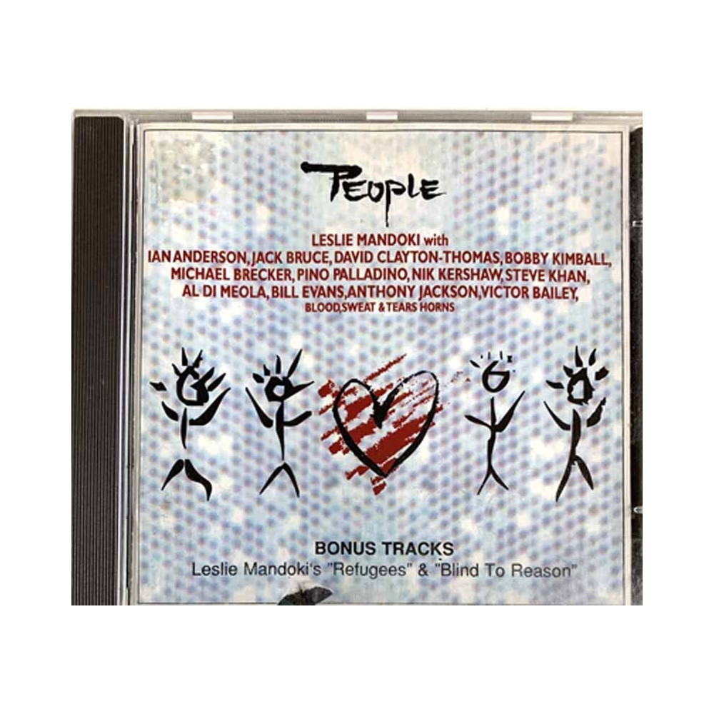 Leslie Mandoki + Jack Bruce, Ian Anderson ym. CD People  kansi VG levy EX Käytetty CD
