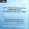 Mitchell Joni 2021 R1 654024 Live at Carnegie Hall - 1969 3LP LP