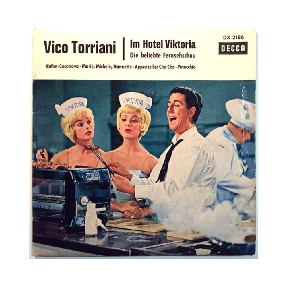 Torriani Vico single 7” kuvakannella Im Hotel Viktoria EP  kansi VG levy EX- vinyylisingle