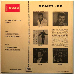 Avalon Frankie 1961 SXP 6033 Call me anytime EP red vinyl begagnad singelskiva