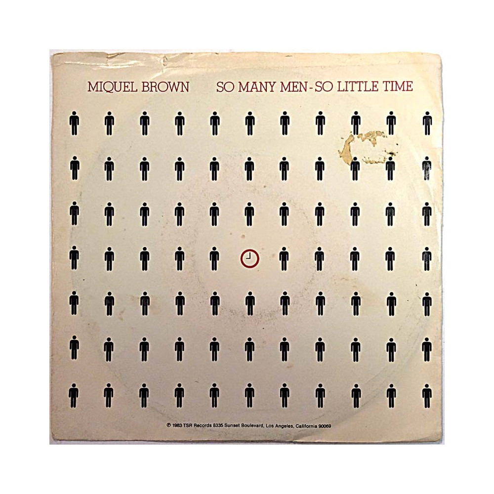 Brown Miquel single 7” kuvakannella So many men - So little time  kansi VG levy VG+ vinyylisingle