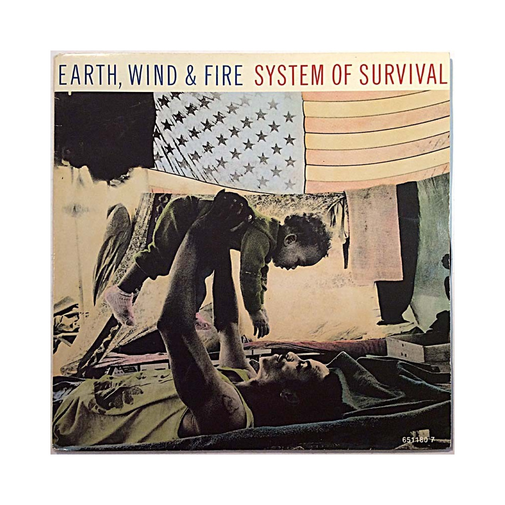 Earth Wind & Fire 1987 CBS 651180 7 System Of Survival begagnad singelskiva
