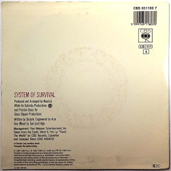 Earth Wind & Fire 1987 CBS 651180 7 System Of Survival begagnad singelskiva