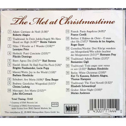 Barbara Hendricks, Kiri Te Kanawa ym.  CD The Met At Christmastime  kansi EX levy EX Käytetty CD