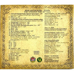 Various – Senoji Lietuvos Muzika CD Early Lithuanian Music 16-17th Century  kansi EX levy EX Käytetty CD