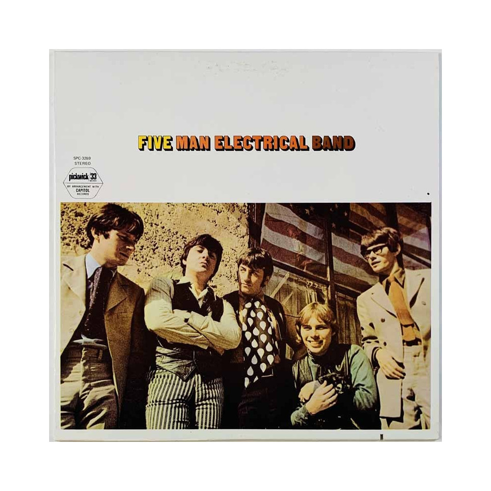 Five Man Electrical Band LP Five Man Electrical Band -69  kansi EX levy EX- LP