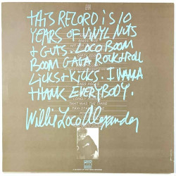 Willie Loco Alexander LP Greatest Hits  kansi EX levy EX LP