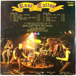 Rose Tattoo LP Rock 'N' Roll Outlaw  kansi VG levy VG+ LP