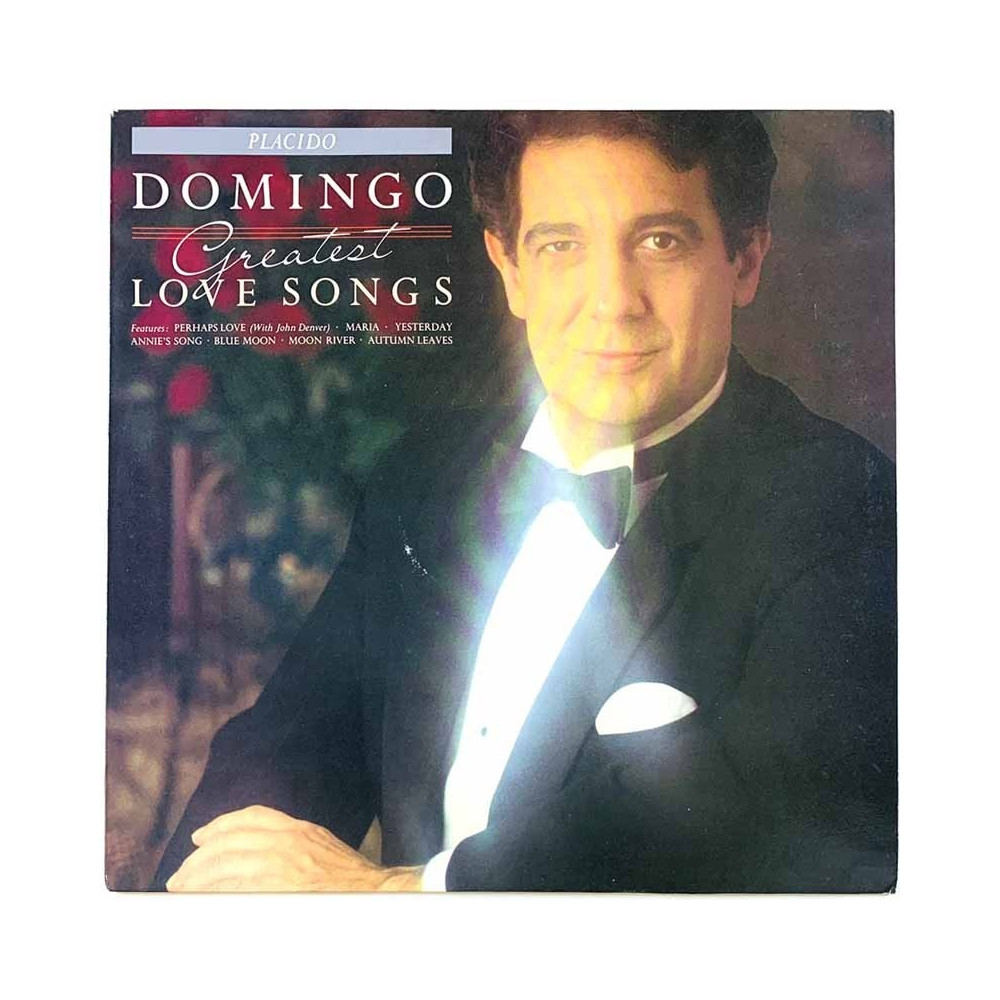 Domingo Placido LP Grreatest love songs  kansi EX levy EX LP