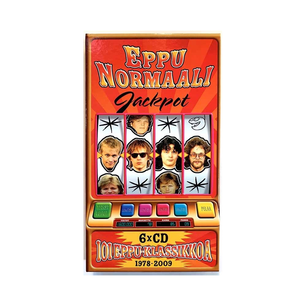 Eppu Normaali CD Jackpot 6CD 101 Eppu-klassikkoa 1978-2009  kansi EX levy EX Käytetty CD