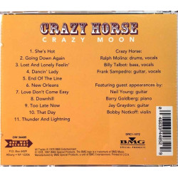 Crazy Horse CD Crazy Moon  kansi EX levy EX Käytetty CD