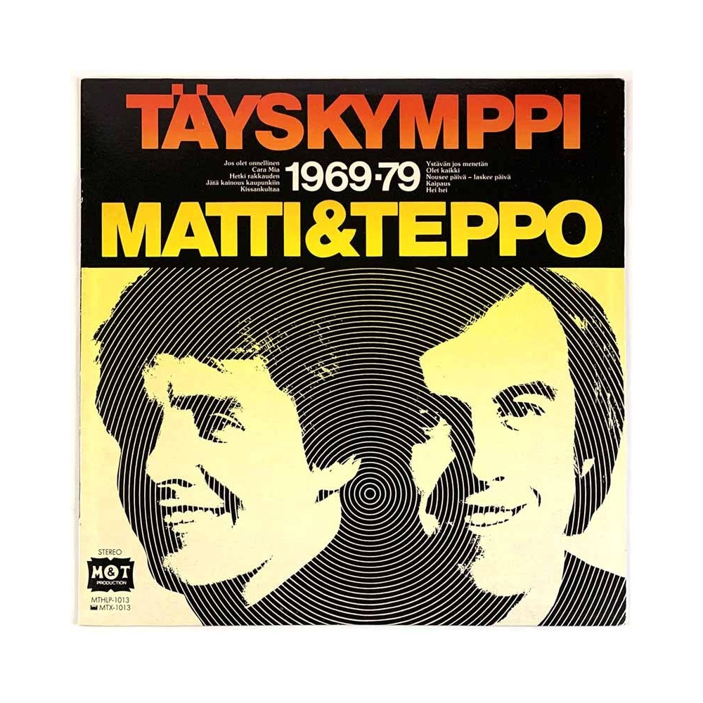 Matti & Teppo 1979 MTHLP-1013 Täyskymppi 1969-1979 Begagnat LP