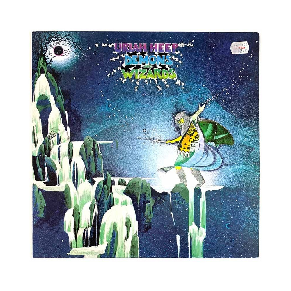 Uriah Heep LP Demons and Wizards  kansi VG levy EX Käytetty LP
