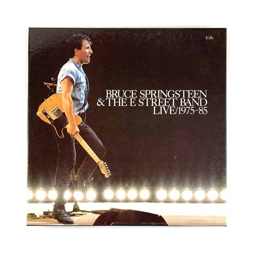 Bruce Springsteen & The E Street Band LP Live/1975-85 5LP  kansi EX levy EX Käytetty LP