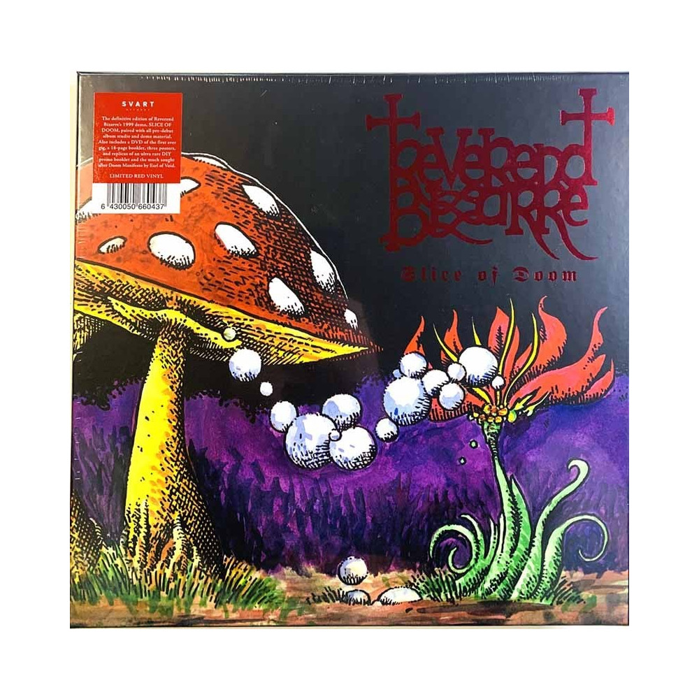 Reverend Bizarre LP Slice Of Doom red vinyl 4LP + DVD - LP