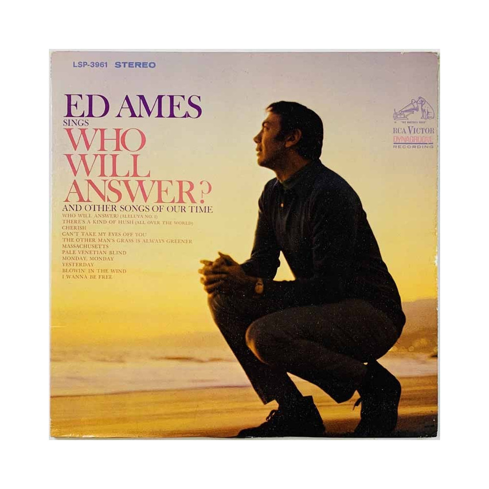 Ames Ed LP sings Who will answer?  kansi VG+ levy EX- Käytetty LP