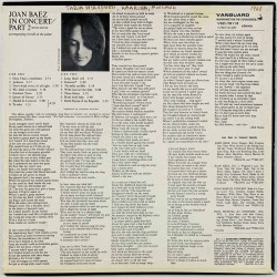 Baez Joan 1963 VSD-2123 In Concert part 2 Begagnat LP