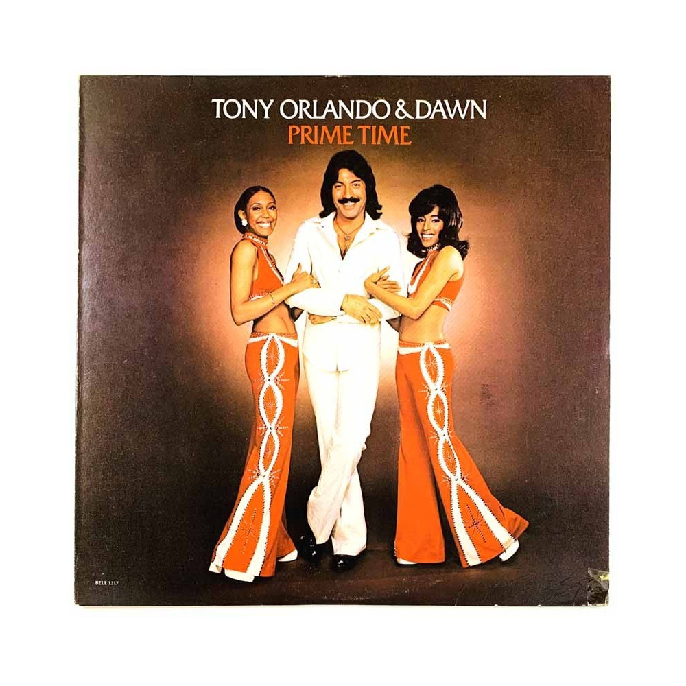 Tony Orlando & Dawn LP Prime time  kansi EX- levy EX Käytetty LP