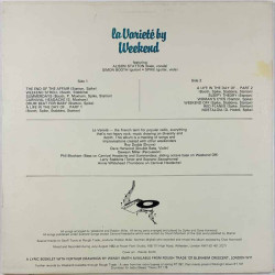 Weekend LP La Varieté  kansi EX- levy EX Käytetty LP