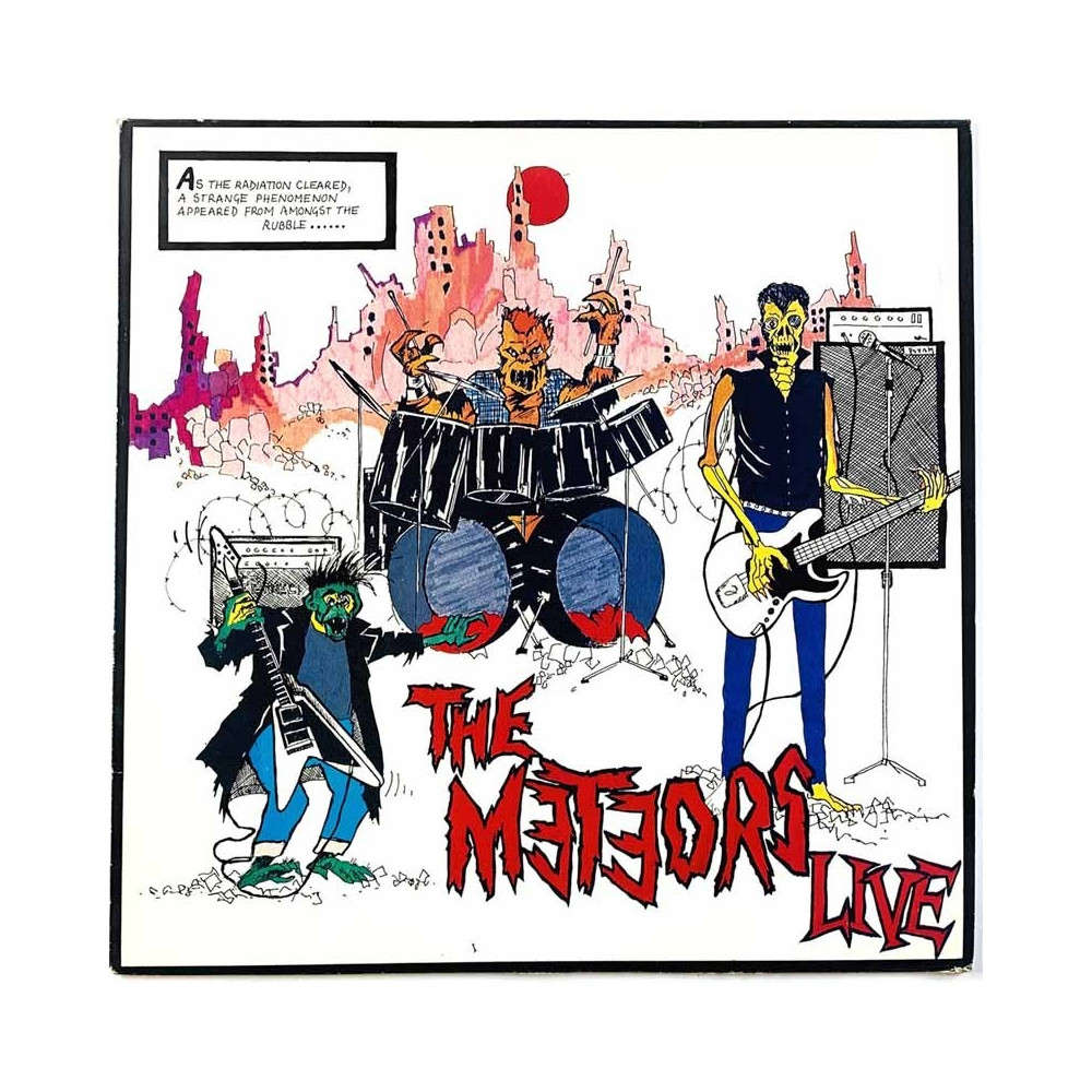 Meteors LP Live  kansi EX levy EX Käytetty LP