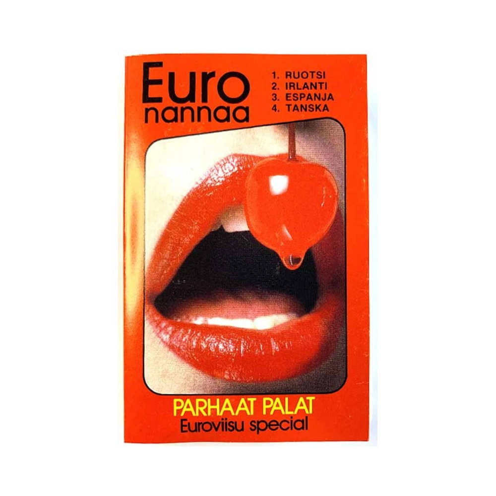 Joku artisti esittää Euroviisu special: Euronannaa parhaat palat kansipaperi EX , musiikkikasetin kunto EX käytetty kasetti