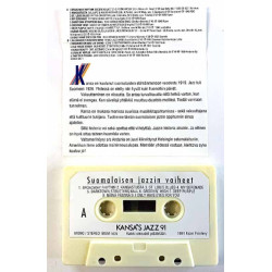 Rytmi-Orkesteri, Olli Hämeen Kvintetti ym.: Kansa’s Jazz 91 kertojana Timo Peltoniemi kansipaperi EX , musiikkikasetin kunto EX 