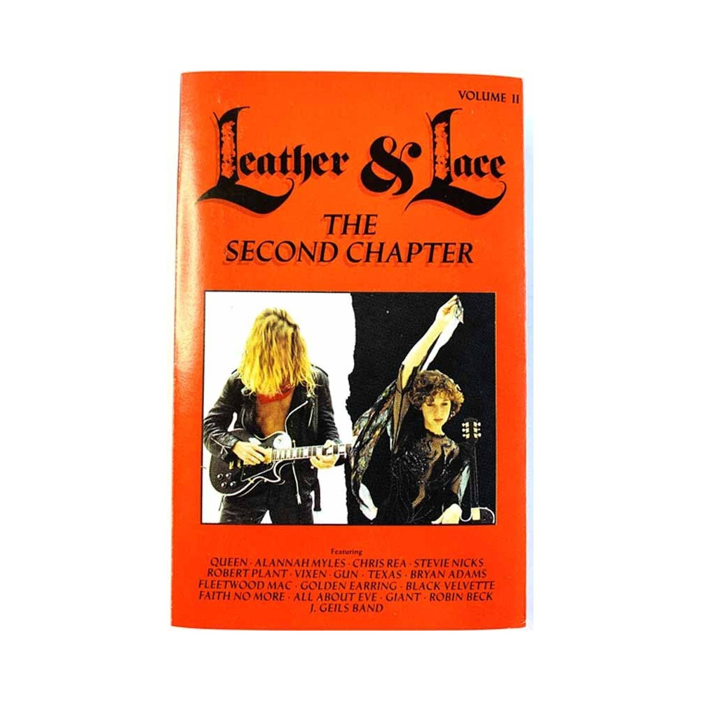 Queen, Vixen, Gun ym.: Leather & Lace - The Second Chapter kansipaperi EX , musiikkikasetin kunto EX käytetty kasetti