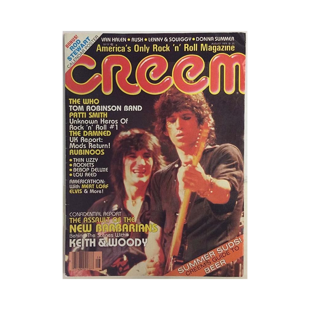 Creem 1979 No.August Rod Stewart,The Who,Patti Smith,Rolling Stones