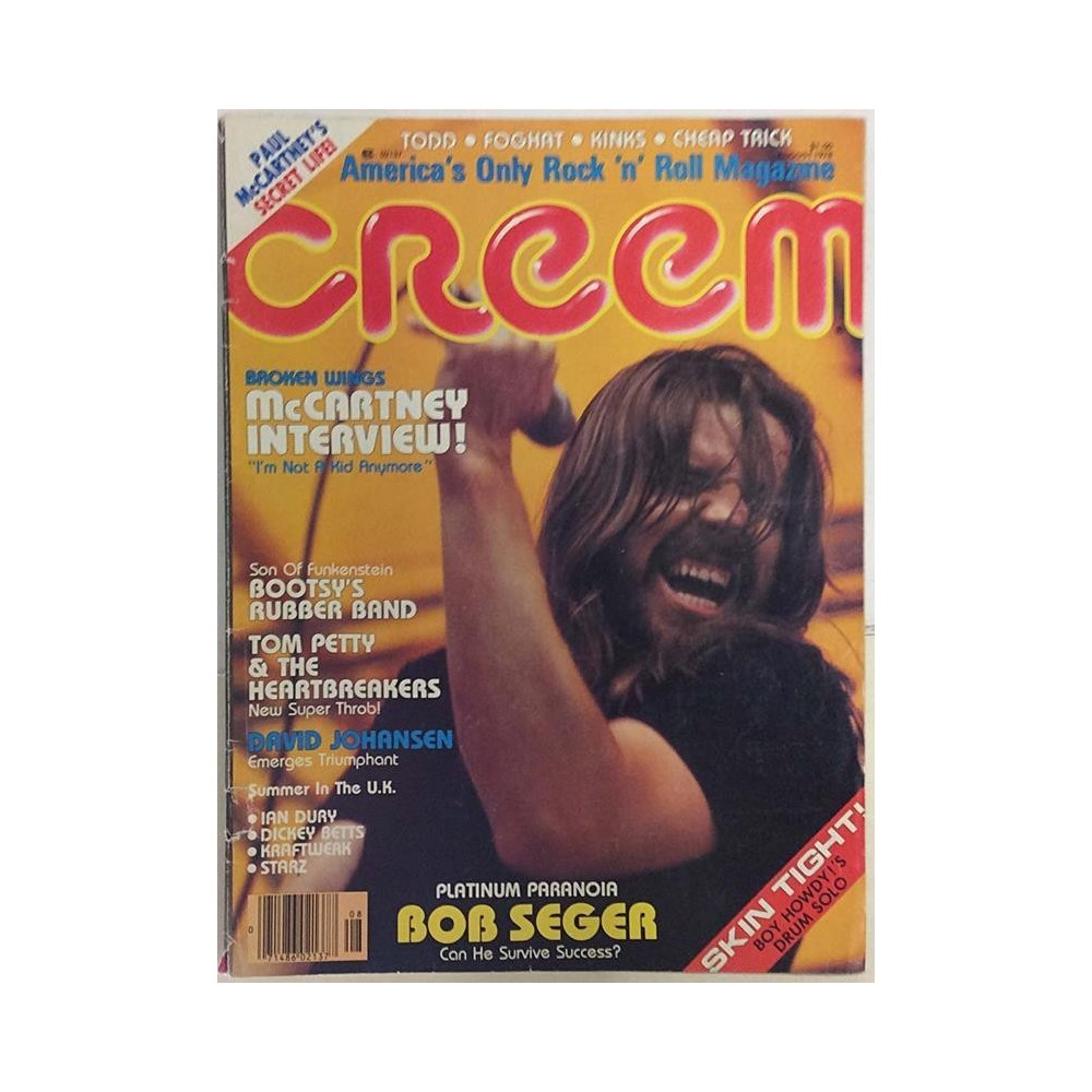 Creem 1978 No.August Bob Seger,Tom Petty,Paul McCartney