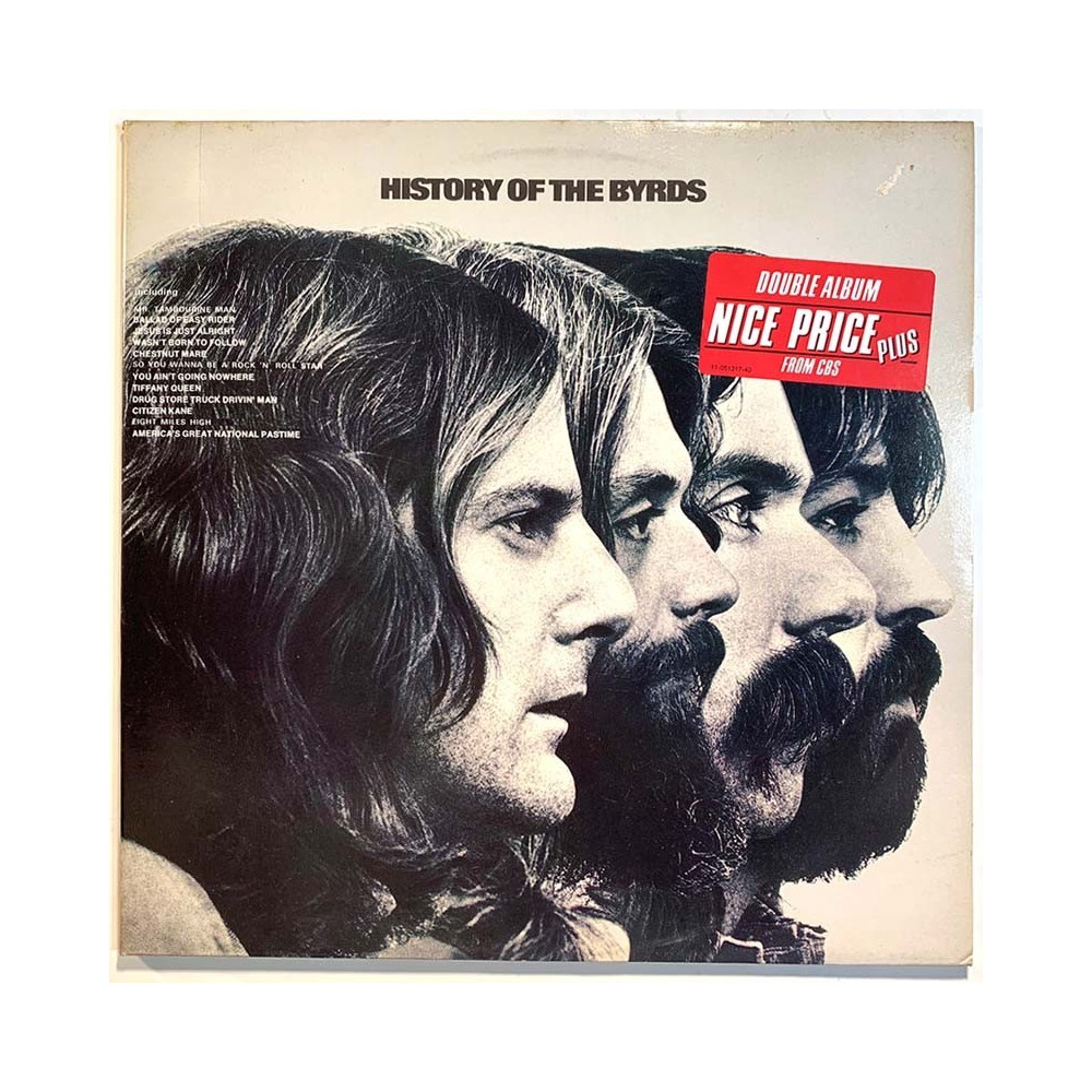Byrds LP History of the Byrds 2LP  kansi VG+ levy EX Käytetty LP