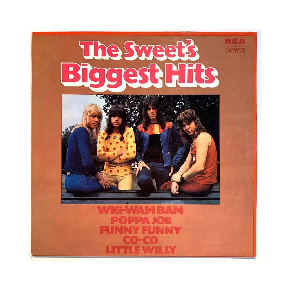 Sweet LP The Sweet's Biggest Hits  kansi EX levy EX- Käytetty LP