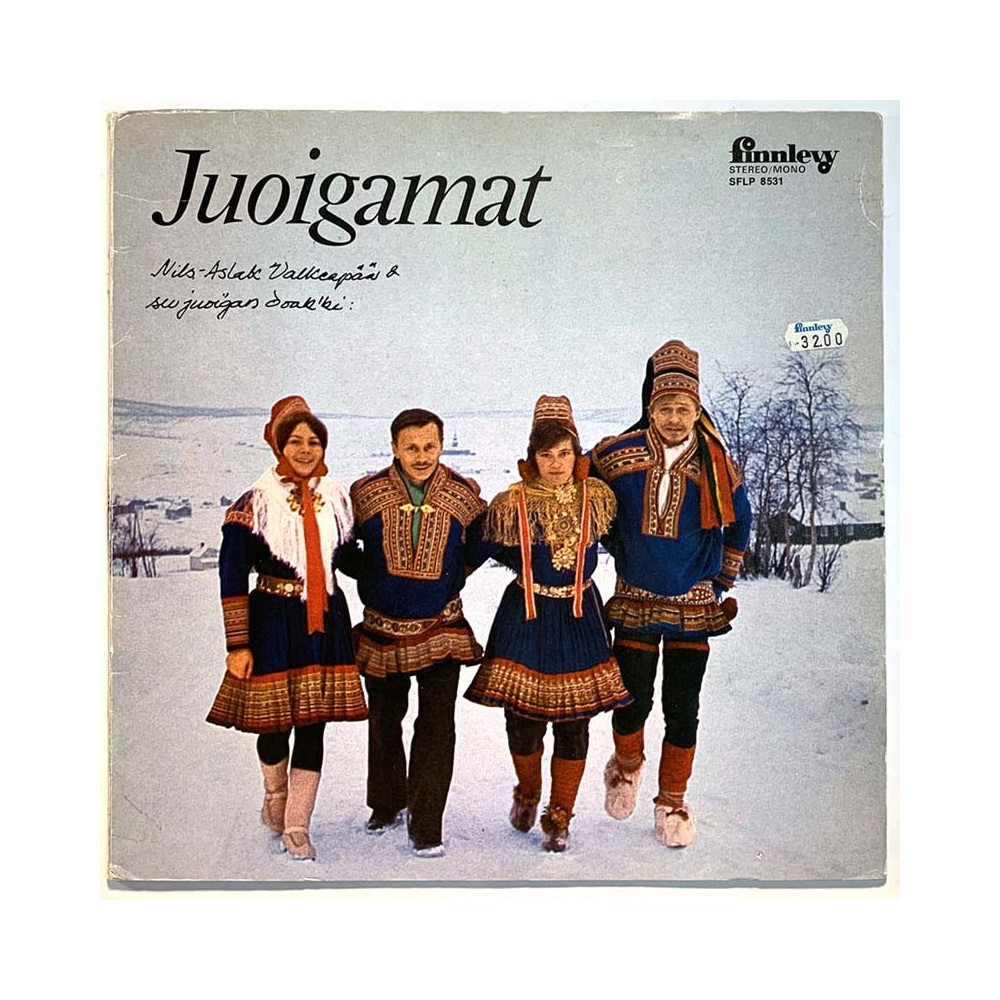 Valkeapää Nils-Aslak &Su Juoïgan Doak'ki LP Juoigamat  kansi EX- levy EX Käytetty LP