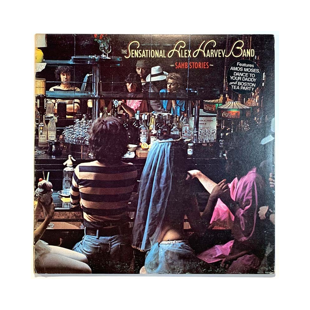 Sensational Alex Harvey Band LP SAHB Stories  kansi EX- levy G+ Käytetty LP