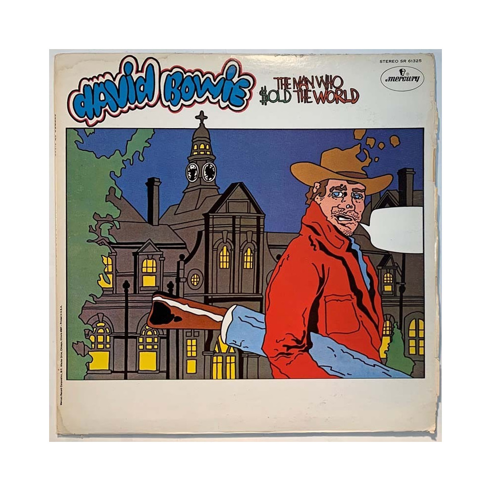 Bowie David LP The man who sold the world ( Ei alkuperäinen painos)  kansi VG- levy EX Käytetty LP