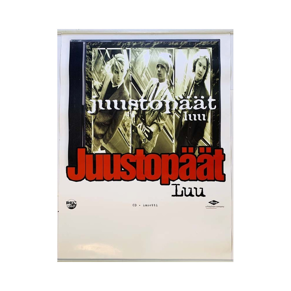 Juustopäät - Luu, Begagnat Poster, år 1997 bredd 50cm  höjd 70 cm Promoaffisch