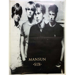 Mansun - Six Käytetty juliste Promojuliste kaksipuoleinen 59cm x 79cm - JULISTE