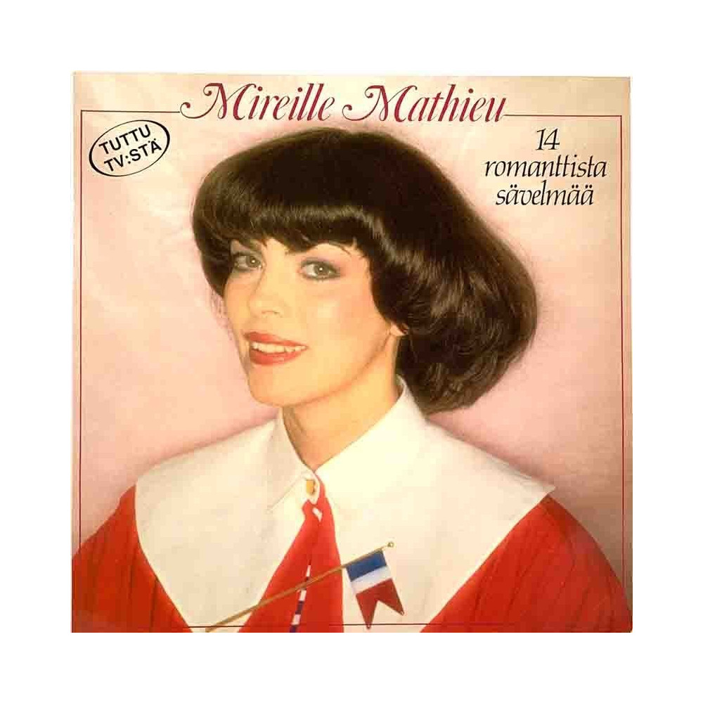 Mathieu Mireille LP 14 Romanttista Sävelmää  kansi EX levy EX Käytetty LP