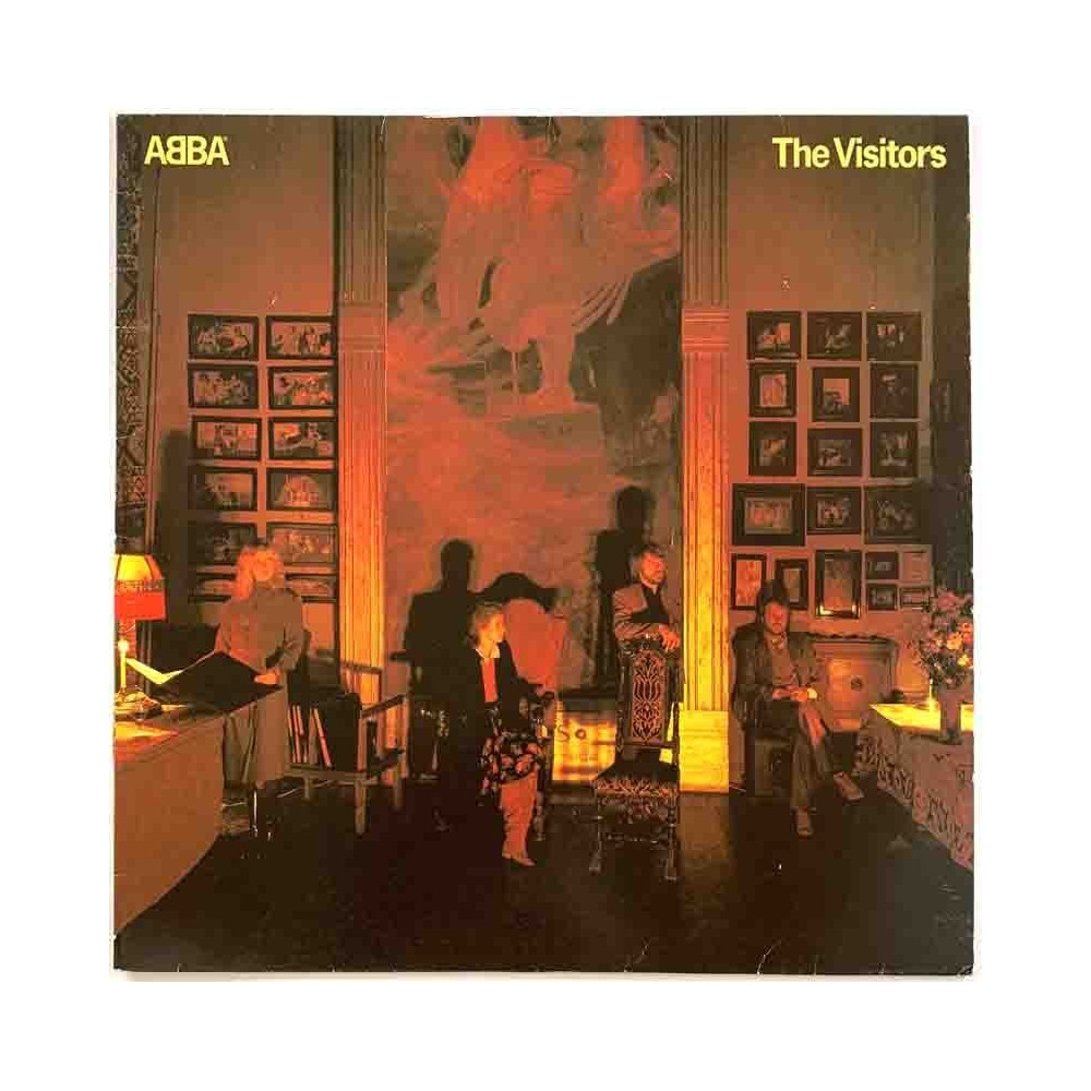 Abba LP The Visitors  kansi VG+ levy EX Käytetty LP