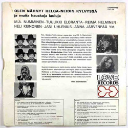 Numminen M.A., Tuulikki Eloranta ym. LP Olen nähnyt Helga-neidin kylvyssä  kansi VG- levy EX- Käytetty LP