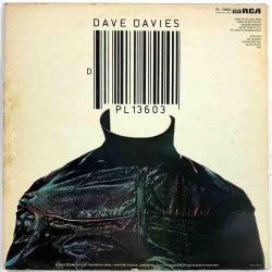 Davies Dave LP Dave Davies -80  kansi VG levy EX Käytetty LP