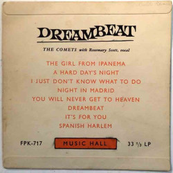 Comets eith Rosemary Scott: Dreambeat EP  kansi VG+ levy VG käytetty vinyylisingle