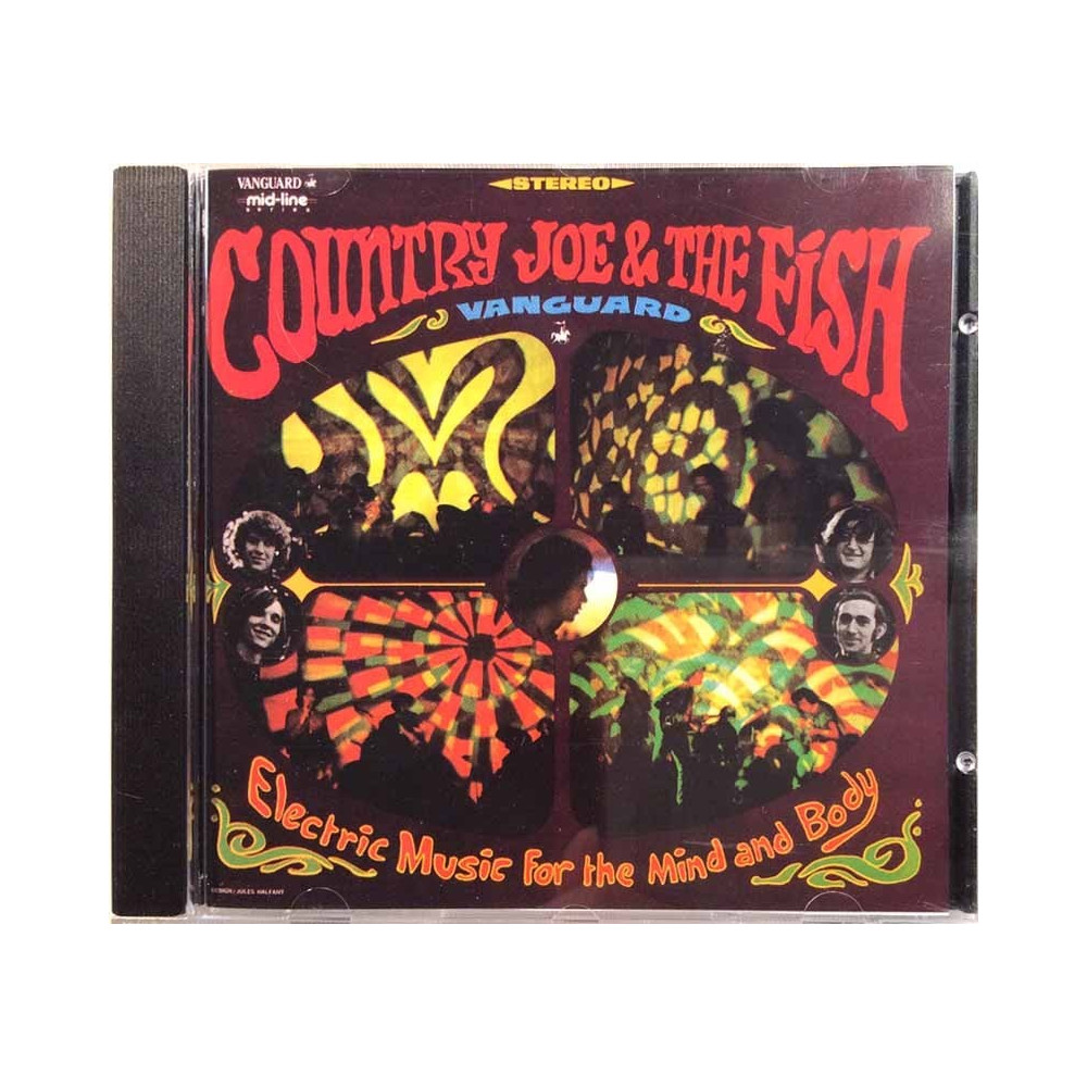 Country Joe & Fish Käytetty CD-levy Electric Music For The Mind And Body  kansi EX levy EX Käytetty CD