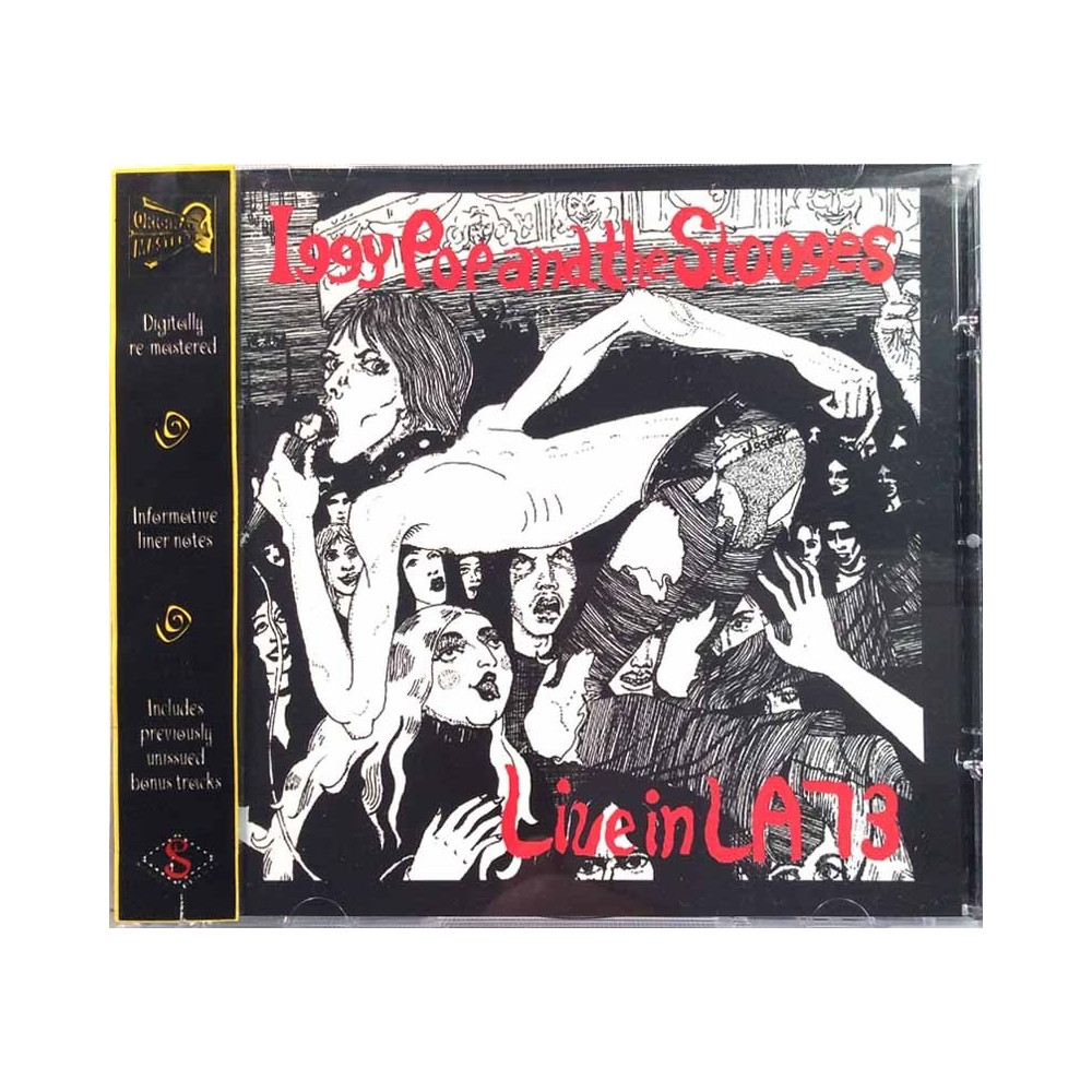 Iggy Pop & Stooges Käytetty CD-levy Live In La -73  kansi EX levy EX Käytetty CD