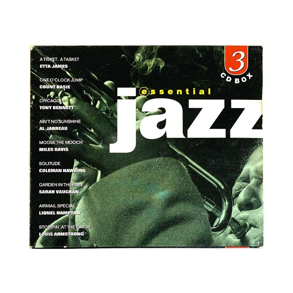 Miles Davis, Art Blakey, Charlie Parker ym. CD Essential Jazz 3CD  kansi EX levy EX Käytetty CD