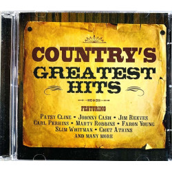 Patsy Cline, Hank Williams ym. CD Country's Greatest Hits 2CD  kansi EX levy EX- Käytetty CD