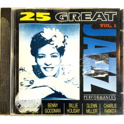 Sarah Vaughan, Chick Corea ym. CD 25 great jazz vol.1  kansi EX levy EX Käytetty CD