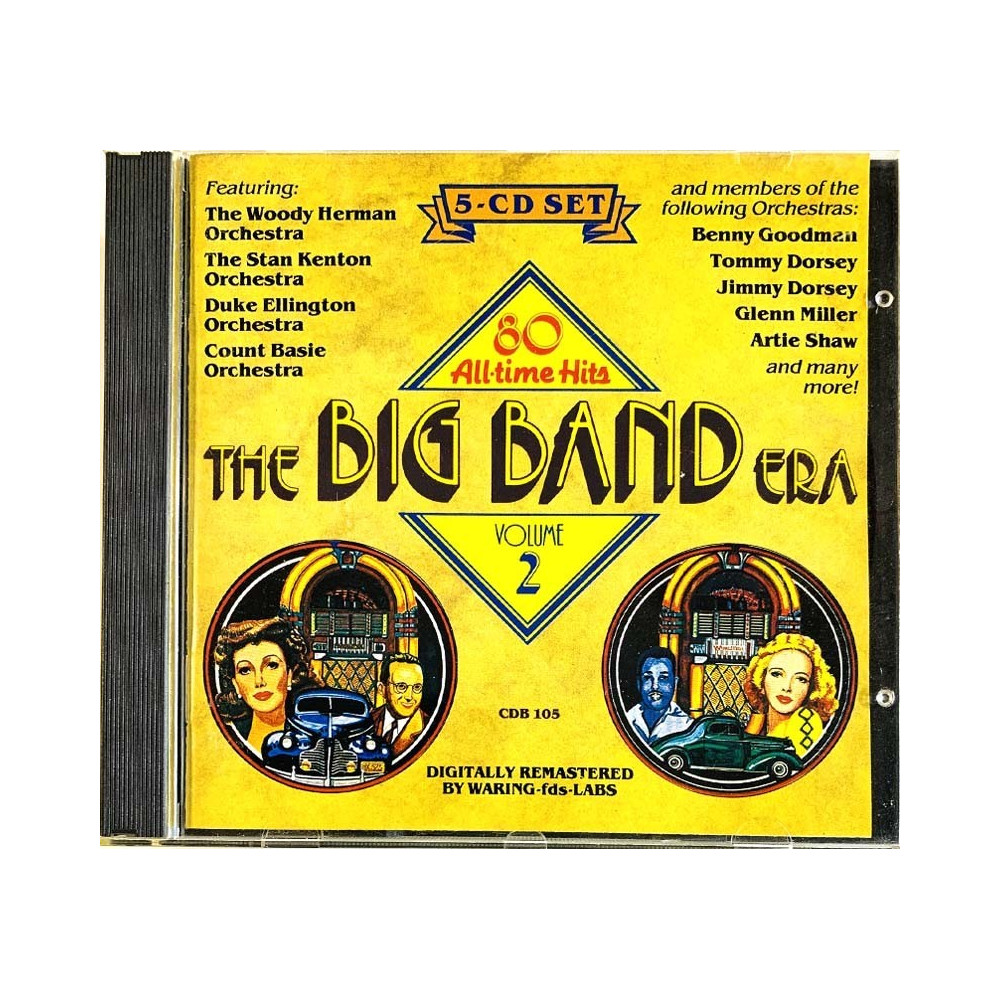 Woody Herman, Louis Armstrong ym. CD Big Band Era volume 2 80 hits 5CD  kansi EX levy EX Käytetty CD