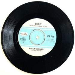 Stidit vinyylisingle Surun kannel / Pienenä tyttönä  kansi Ei kuvakantta levy VG+ käytetty vinyylisingle PS