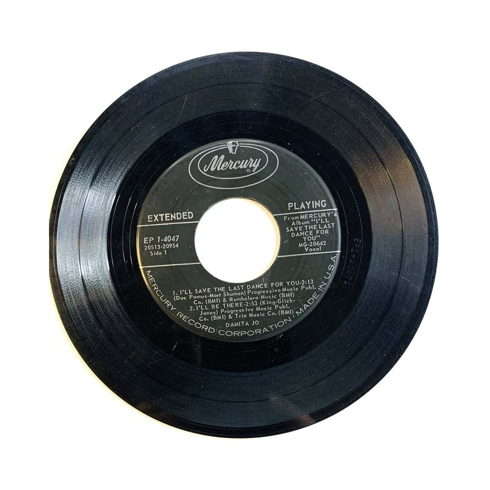 Damita Jo vinyylisingle I'll save the last dance for you EP  kansi Ei kuvakantta levy VG- käytetty vinyylisingle PS